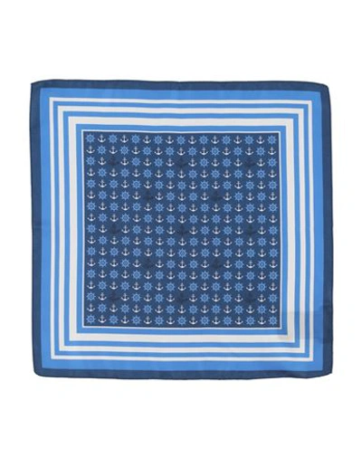 Zegna Man Scarf Blue Size - Silk