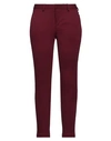 Merci .., Woman Pants Burgundy Size 4 Viscose, Nylon, Elastane In Red