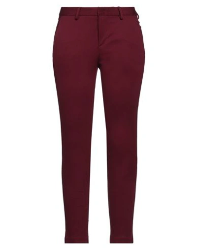 Merci .., Woman Pants Burgundy Size 4 Viscose, Nylon, Elastane In Red