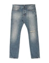 14bros Man Denim Pants Blue Size 36 Cotton In Blue