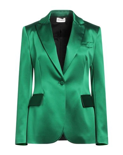 P.a.r.o.s.h P. A.r. O.s. H. Woman Blazer Green Size S Virgin Wool, Elastane, Acetate, Polyamide