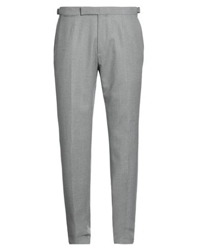 Zegna Man Pants Light Grey Size 40 Wool In Grey
