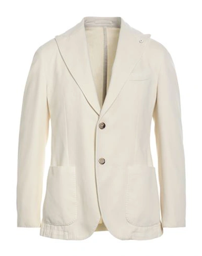 L.b.m 1911 L. B.m. 1911 Man Suit Jacket Ivory Size 42 Cotton In White