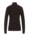 Yes Zee By Essenza Man Turtleneck Dark Brown Size Xxl Polyester, Acrylic, Nylon, Merino Wool