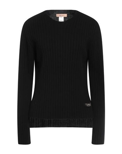 Twinset Woman Sweater Black Size L Wool, Cashmere
