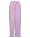 Vicolo Woman Pants Light Purple Size M Polyester