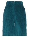 Momoní Woman Shorts & Bermuda Shorts Deep Teal Size 6 Cotton, Modal, Elastane In Green