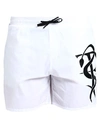 John Richmond Man Swim Trunks White Size Xxl Nylon