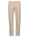 MP MASSIMO PIOMBO MP MASSIMO PIOMBO MAN PANTS BEIGE SIZE 28 COTTON, ELASTANE