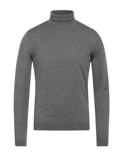 Roberto Collina Man Turtleneck Grey Size 44 Merino Wool