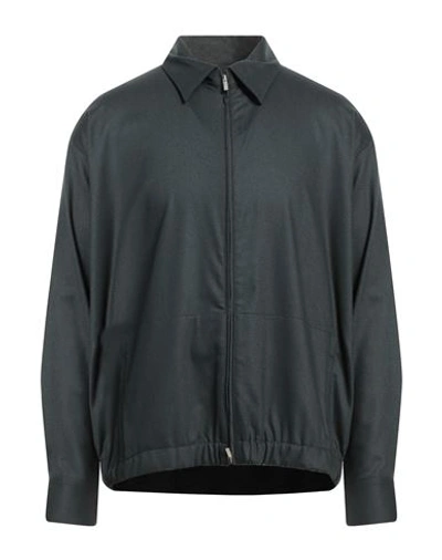 Pt Torino Man Jacket Lead Size 16 ½ Virgin Wool, Elastane In Grey