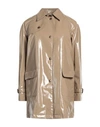 Sealup Woman Puffer Light Brown Size 8 Cotton, Polyurethane In Beige