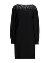 Alberta Ferretti Woman Mini Dress Black Size 8 Acetate, Viscose, Silk