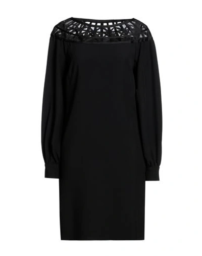 Alberta Ferretti Woman Mini Dress Black Size 8 Acetate, Viscose, Silk
