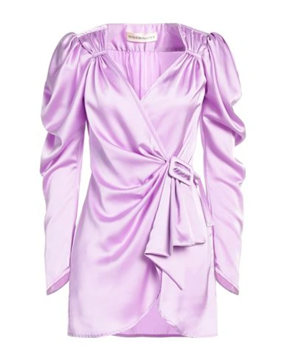 Nineminutes Woman Short Dress Light Purple Size 4 Polyester, Elastane