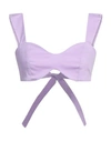 Vicolo Woman Top Mauve Size M Polyester, Elastane In Purple