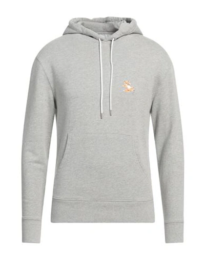 Maison Kitsuné Man Sweatshirt Light Grey Size S Cotton