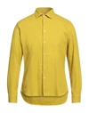 Altea Man Shirt Mustard Size S Cotton In Yellow