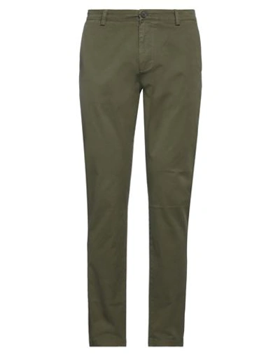 Brian Dales Man Pants Military Green Size 33 Cotton, Elastane