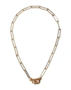 ALIGHIERI ALIGHIERI THE MOLTEN LINK LAYER NECKLACE WOMAN NECKLACE GOLD SIZE - BRONZE, 999/1000 GOLD PLATED