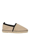 Castaã±er Castañer Man Espadrilles Sand Size 7 Textile Fibers In Beige