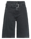 Manila Grace Denim Cropped In Black