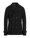 Detwelve Man Coat Black Size Xxl Polyester, Wool