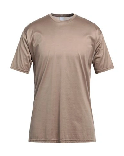 Stilosophy Man T-shirt Light Brown Size Xxl Cotton In Beige