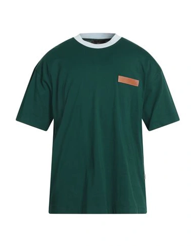 Liu •jo Man Man T-shirt Emerald Green Size L Cotton