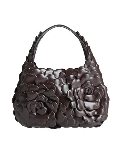 Valentino Garavani Woman Handbag Dark Brown Size - Soft Leather