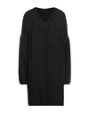 Manila Grace Woman Short Dress Black Size 8 Viscose In Black