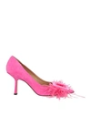 Prosperine Woman Pumps Fuchsia Size 8.5 Soft Leather In Pink