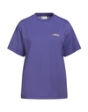 Deus Ex Machina Woman T-shirt Purple Size 6 Recycled Polyester, Recycled Cotton
