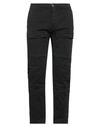 Grey Daniele Alessandrini Man Pants Black Size 34 Cotton, Elastane