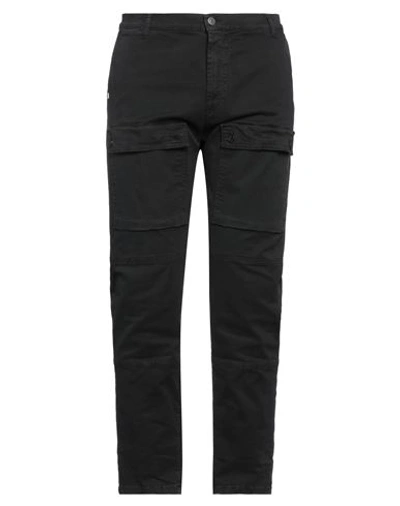 Grey Daniele Alessandrini Man Pants Black Size 34 Cotton, Elastane In Black