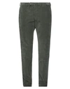 Santaniello Man Pants Dark Green Size 38 Cotton, Elastane