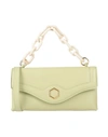 Hibourama Woman Handbag Light Green Size - Soft Leather