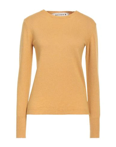 Shirtaporter Woman Sweater Ocher Size 8 Wool, Viscose, Polyamide, Cashmere In Yellow