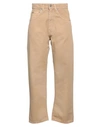 MAURO GRIFONI GRIFONI WOMAN PANTS SAND SIZE 30 COTTON