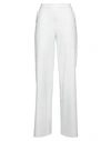 CHIARA BONI LA PETITE ROBE CHIARA BONI LA PETITE ROBE WOMAN PANTS WHITE SIZE 12 POLYAMIDE, ELASTANE