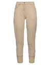 CAPALBIO CAPALBIO WOMAN PANTS BEIGE SIZE 6 COTTON