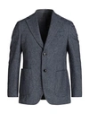 Mp Massimo Piombo Man Suit Jacket Lead Size 42 Virgin Wool In Grey