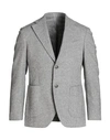 Mp Massimo Piombo Man Blazer Light Grey Size 38 Wool, Polyester, Polyamide