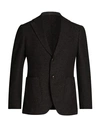 Mp Massimo Piombo Man Blazer Lead Size 44 Wool, Polyester, Polyamide In Grey