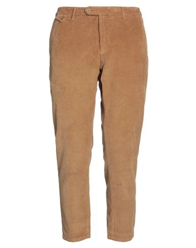 0/zero Construction Man Pants Camel Size 35 Cotton, Elastane In Beige