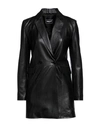 Sword 6.6.44 Woman Suit Jacket Black Size 12 Soft Leather