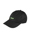 Msgm Man Hat Black Size Onesize Cotton