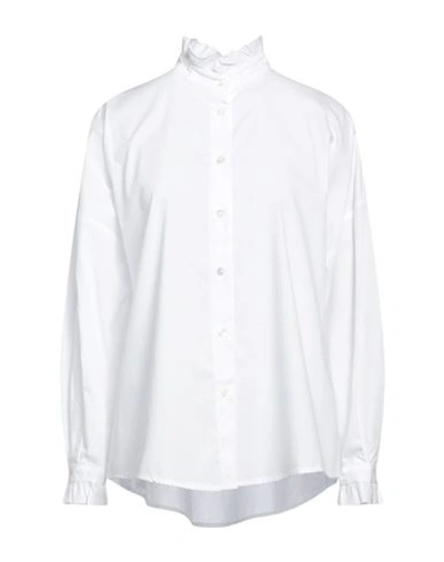 Vicolo Woman Shirt White Size M Cotton