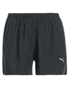 Puma Woman Shorts & Bermuda Shorts Black Size L Polyester In Black