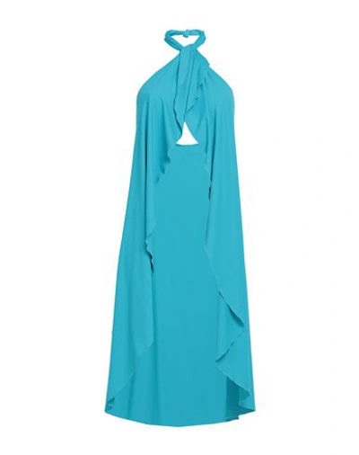 Fisico Woman Cover-up Turquoise Size M Polyamide, Elastane In Blue